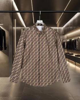 FENDI_ 短款桑蚕丝老花FF衬衫   （MM）