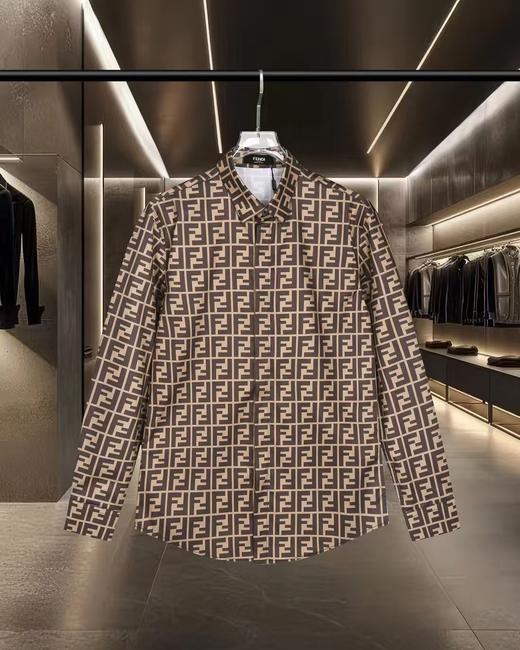 FENDI_ 短款桑蚕丝老花FF衬衫   （MM） 商品图0