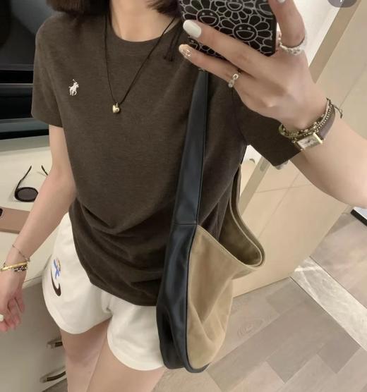 人手款！ 老渠道纯元   小马磨毛t  5色入  经典款基础穿搭必备！圆领短袖T恤 商品图2