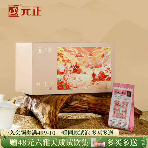 元正 岭上红 特级武夷山小种红茶自饮茶票口粮茶叶散装礼盒装 商品图0