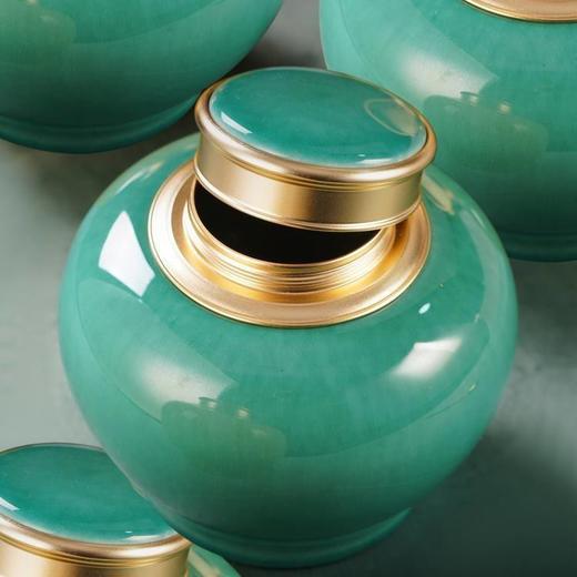 春意【实木烤漆.海棠青.螺丝口大双瓷毛尖+茶勺】150元1套.整箱8套 商品图5