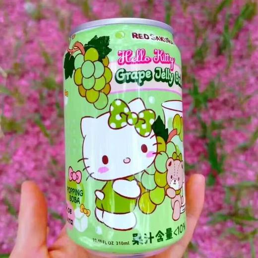 红樱花爆珠葡萄味饮料310ml 商品图1