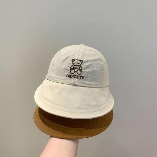 儿童防晒帽子宝宝夏季薄款遮阳渔夫帽男女童大檐速干帽出游遮阳帽 商品图2