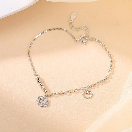 【如意常伴】S925纯银镀金如意手链【CW-SL11935】 商品图2