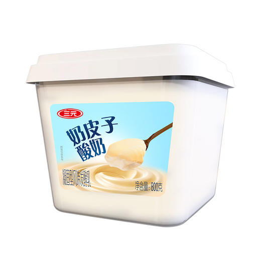 【快递到家-低温】雪凝奶皮子原味酸奶800g*2盒 商品图3