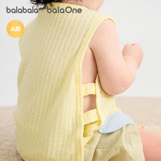 【balaOne】巴拉巴拉宝宝背心婴儿上衣夏季外穿2026款全棉两件装 商品图2