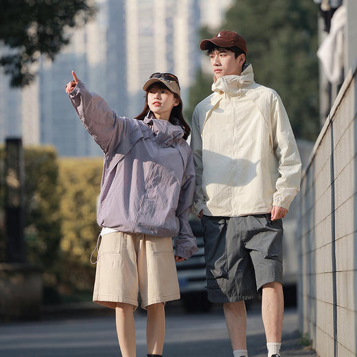 【猫人同厂】山系梭织防晒衣 UPF50+认证防晒 凉感黑科技 男女同款oversize版型 MR-YF2502 商品图12