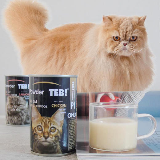 TEB汤恩贝奶茶活力猫茶150ml猫咪营养汤成幼猫宠物奶饮罐补水汤罐 商品图1