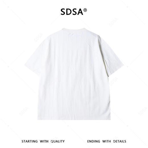 25SS002SDSA男装2026新款高贵轻奢美式撞色提花圆领短袖T恤百搭宽松上衣 商品图5