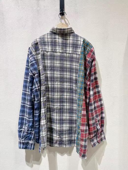 女款拼色格纹衬衫hu 商品图1