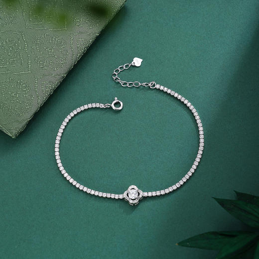 子佩集【许愿四叶】S925银手链【SL070548】时尚四叶草锆石2509 商品图0