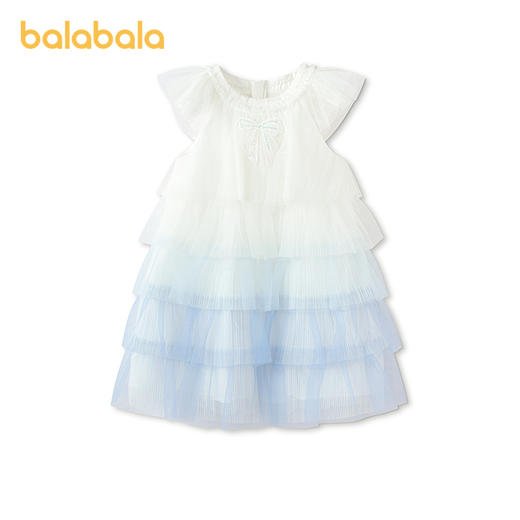 【商场同款】巴拉巴拉童装儿童连衣裙女童2026新款夏季渐变网纱裙 商品图1