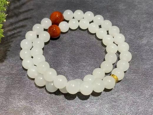 【御珠宫坊】羊脂白玉珠串 商品图2