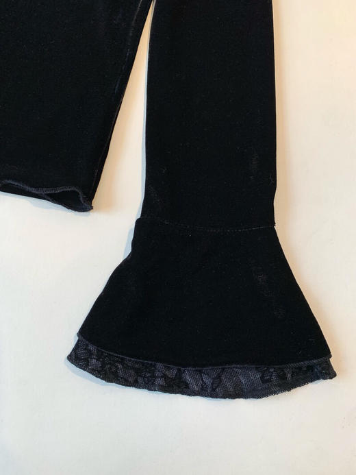 YAW1300喇叭袖丝绒衫 商品图12