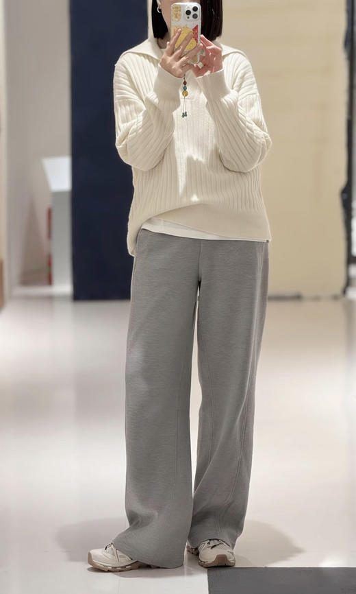 【高品质私服】【IC双面布阔腿裤】利落流畅版型自带长腿滤镜，藏肉又显高G1686-CC【无标出货 介意慎拍】 商品图0