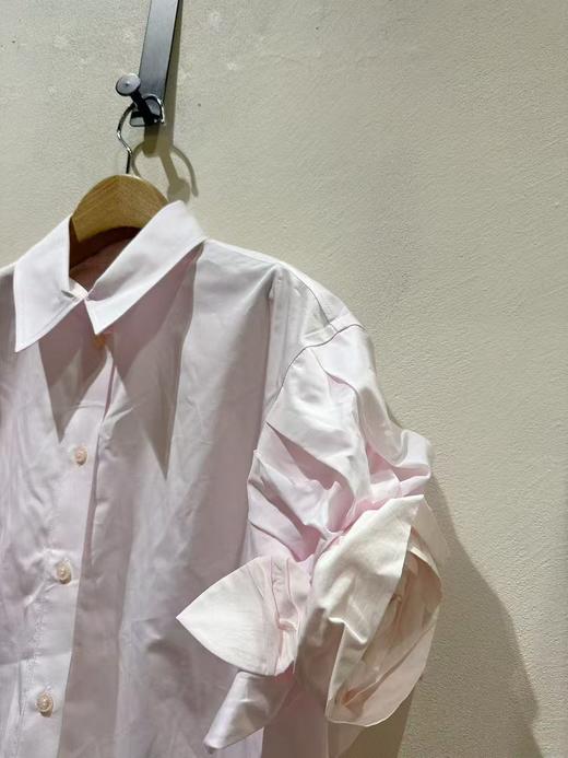 女款泡泡袖短袖衬衫ba 商品图2