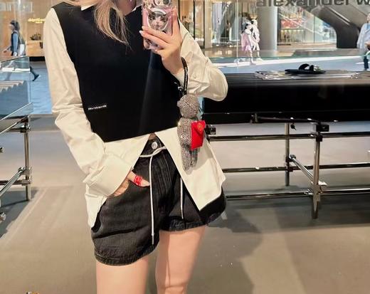 女款针织背心长袖衬衫ba002 商品图3