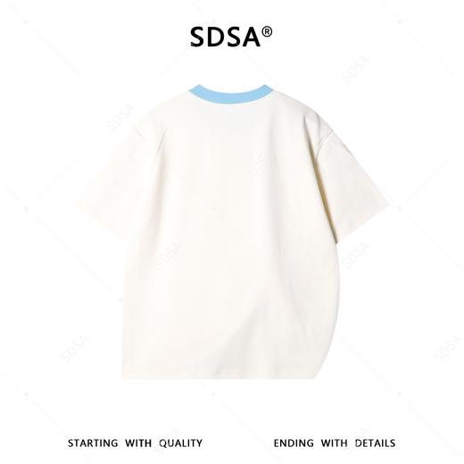 26T168SDSA男装2026新款高贵轻奢小众设计撞色侧边扭结设计圆领短袖T恤 商品图4