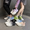 【幻彩渐变色男女款飞织鞋】一体飞织透气不闷脚 | 厚底增高显腿长 男女同款CP感拉满  减震软底久走不累 潮流渐变配色 商品缩略图0