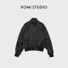 ROMI STUDIO“三醋酸”哑光柔滑棒球领复古休闲拉链外套RWCWWG5343 商品缩略图1
