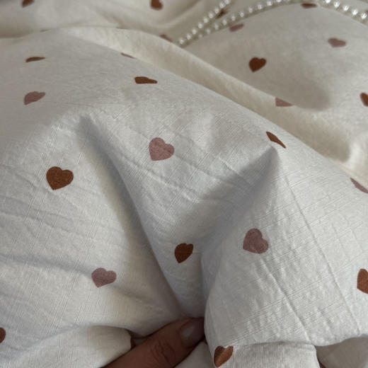 韩国有氧沐纱棉四件套亲肤柔软四季款裸睡双层纱套件 商品图7