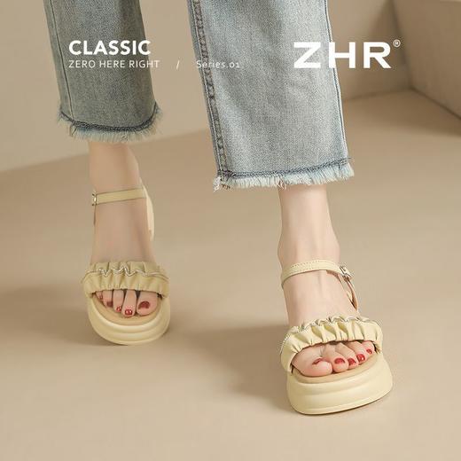 ZHR则则厚底凉鞋女外穿2025新款夏季网红仙女增高配裙子百搭女鞋 商品图9