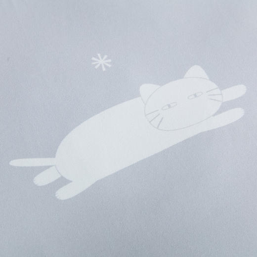 NITORI宜得利家居 夏天强凉感空调盖毯抗菌防臭强冷感毛巾被 S26 猫咪 商品图5