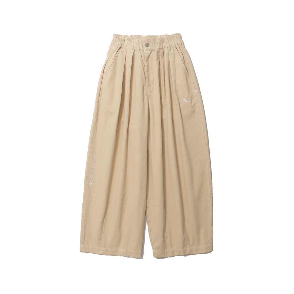 U17 灯芯绒气球裤  米色