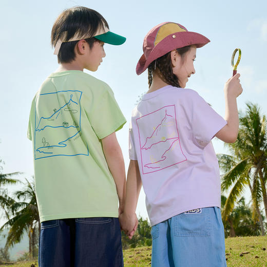 【10A抗菌】棉花堂夏款山系多点童趣印花丝滑冰瓷棉童装T恤 --FD61125 商品图8