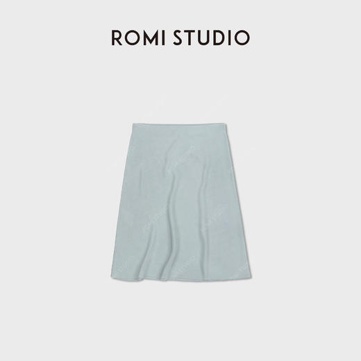 ROMI STUDIO“简约优雅”100%桑蚕丝细密斜纹直筒半身裙RWDSXT1631 商品图2
