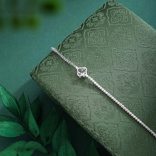 子佩集【许愿四叶】S925银手链【SL070548】时尚四叶草锆石2509 商品图6