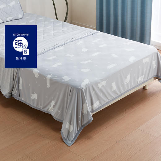 NITORI宜得利家居 夏天强凉感空调盖毯抗菌防臭强冷感毛巾被 S26 猫咪 商品图0
