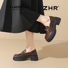ZHR则则厚底乐福鞋增高5cm英伦单鞋女2025新款小皮鞋通勤女鞋 商品缩略图8