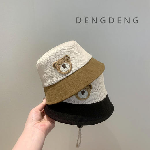 婴幼儿帽子夏季薄款宝宝渔夫帽男女童儿童遮阳帽男童防晒网眼盆帽 商品图0