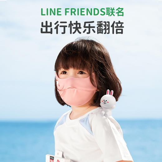 绿鼻子儿童口罩女高颜值防晒口罩3d立体防紫外线防晒面罩户外透气-换购单拍不发 商品图1