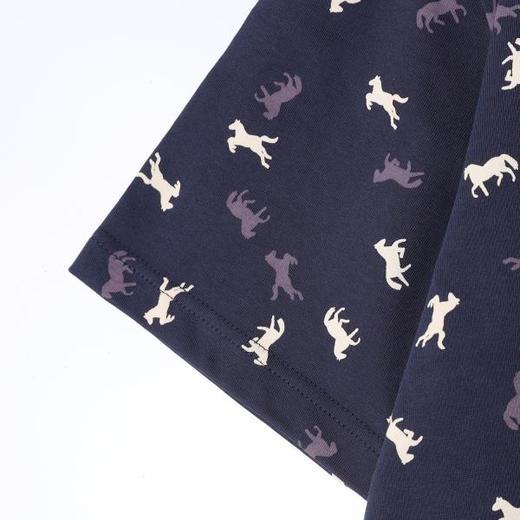 26T136SDSA男装2026新款高贵轻奢潮牌时尚撞色小马印花圆领短袖T恤百搭 商品图4