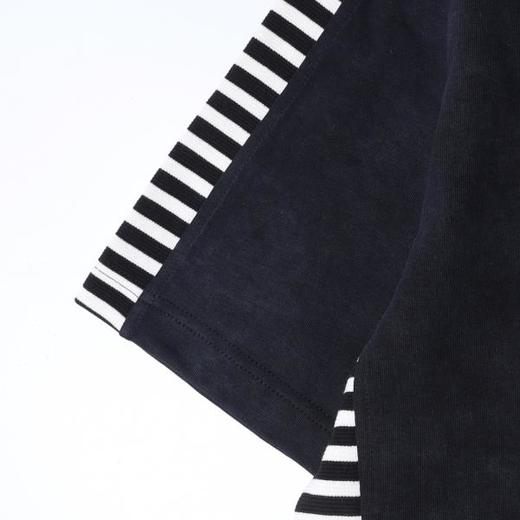 SDSA男装2026新款高贵轻奢美式复古侧边拼接圆领短袖T恤百搭时尚 商品图2