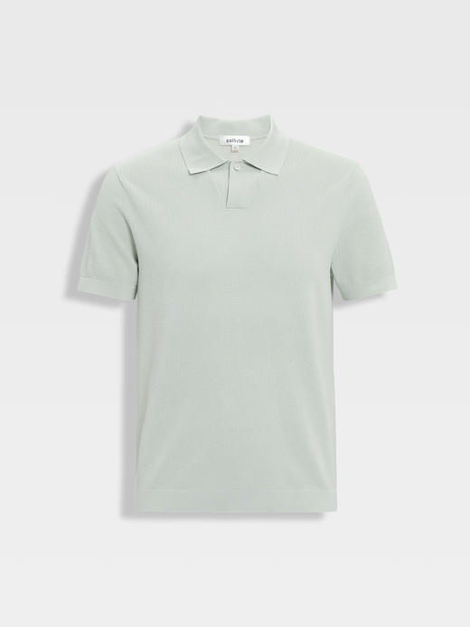 callisto浅绿长绒棉中空大珠地弹力T恤 商品图0