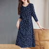 休闲波点连衣裙女春夏2026新款简约大方大码胖mmT恤裙子减龄百搭 商品缩略图2