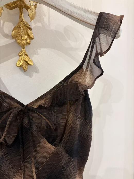 【门店同款】ENJOY秋季“光阴序语”法式复古格纹裙 164843223 商品图1