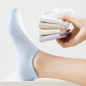 【超值6双】拾袜记春夏款网眼艾草精油袜礼盒 男款/女款 棉袜吸汗透气 耐磨舒适 多色可选