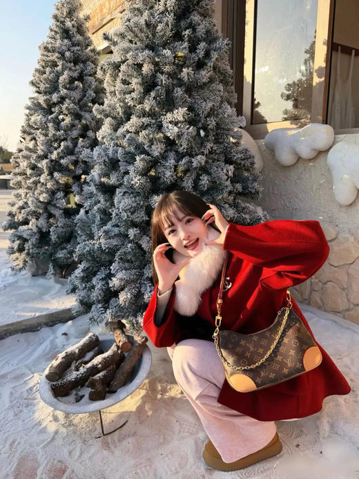 LV boulogne 老花 黄牛角 斜挎包 商品图3