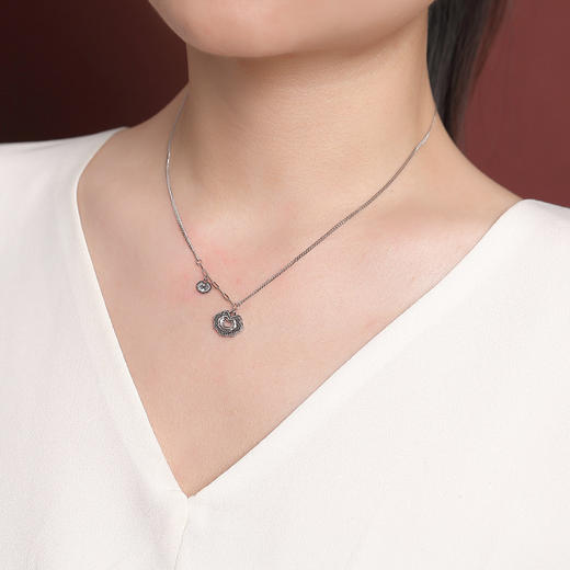 【如意人生】S925纯银镀金如意套链【CW-XL00522】 商品图3