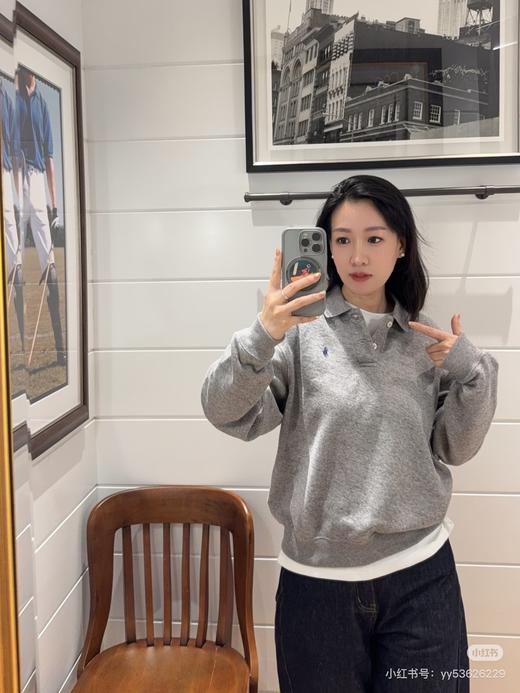 26年春季新品Ralph Laure*n 拉夫*劳伦宽松版型长袖半扣Polo衫 商品图13