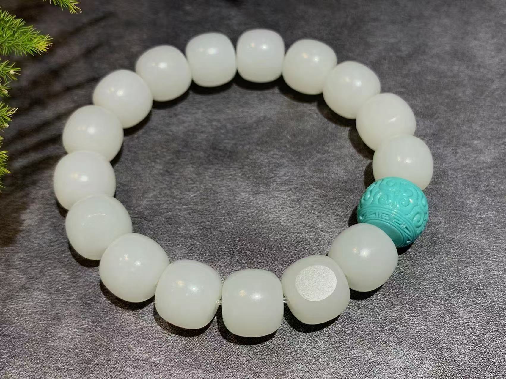 【御珠宫坊·传藏系列】羊脂白玉手串