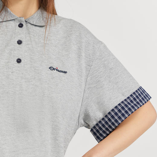 笛莎Deesha 2026年夏季新款青少年拼接格纹连衣裙裙子 商品图2