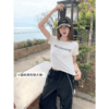 <曾小咸推荐>韩系修身字母印花短袖女t恤【预售款，预计3-15天！！】 商品缩略图0