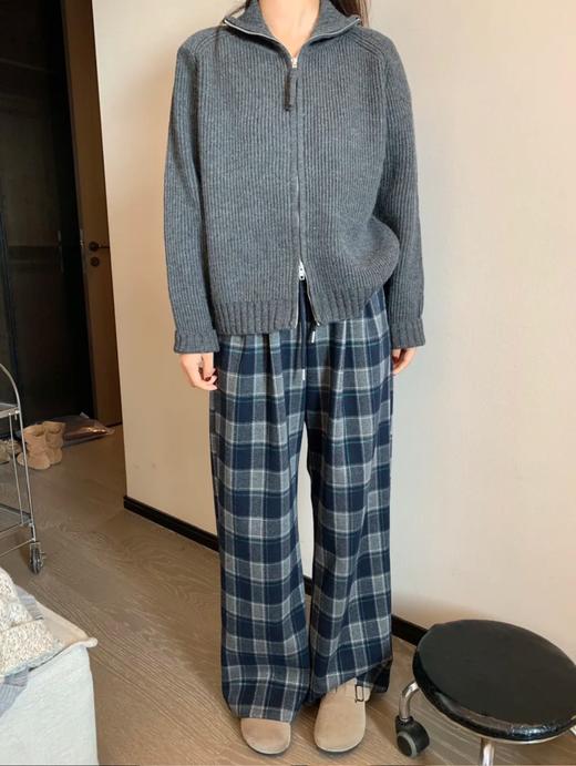 the Barn*露思同款韩系格子拼接裤 商品图3