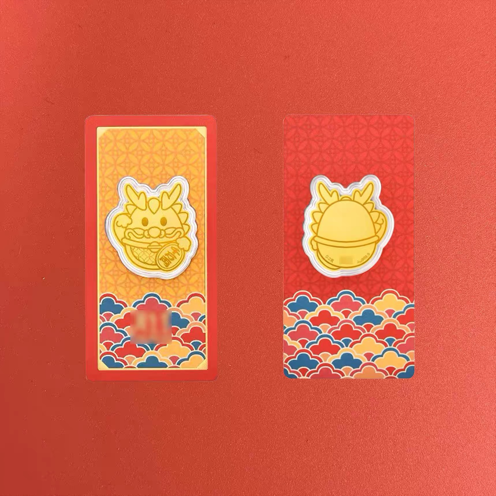 【积分兑换】周生生招财猫黄金贴片 Au999 0.2克红包金币