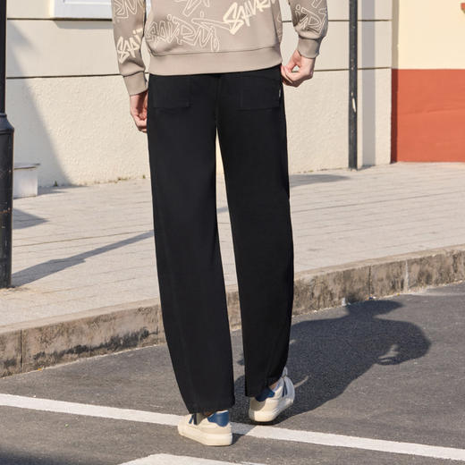 半身缘男裤 春季休闲耐造抗磨宽松纯棉弯刀工装裤261101P10330224 商品图4